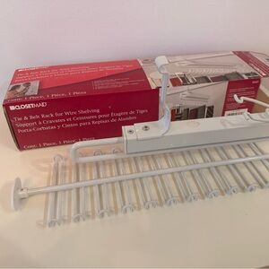 Closet maid tie and belt rack